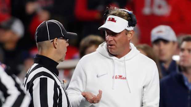 Ole Miss head coach Lane Kiffin